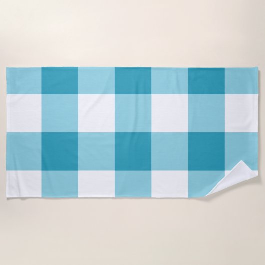 Gingham Pattern Strandtuch (Vorderseite)