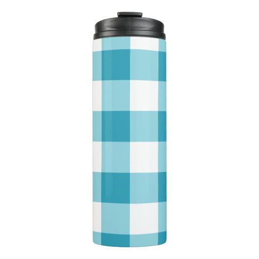 Gingham Pattern Thermosbecher (Vorderseite)