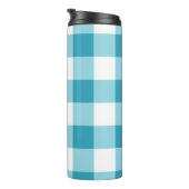 Gingham Pattern Thermosbecher (Nach rechts gedreht)