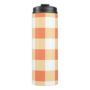 Gingham Pattern Thermosbecher