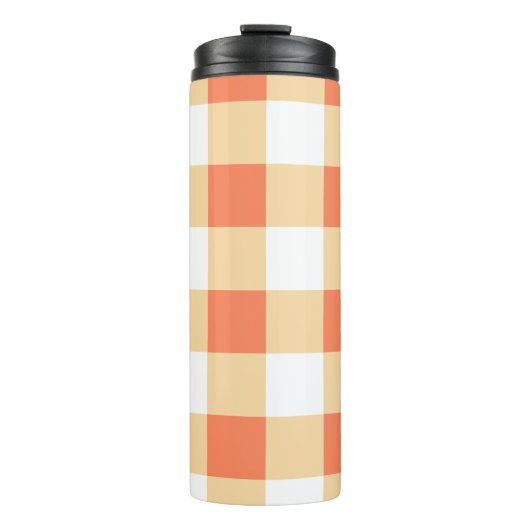 Gingham Pattern Thermosbecher (Vorderseite)