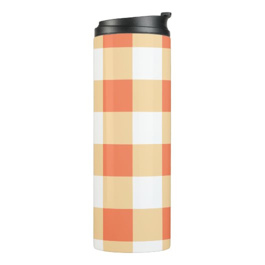 Gingham Pattern Thermosbecher (Nach links gedreht)