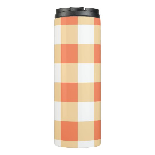 Gingham Pattern Thermosbecher (Rückseite)
