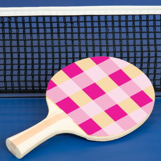 Gingham Pattern Tischtennis Schläger (InSitu)