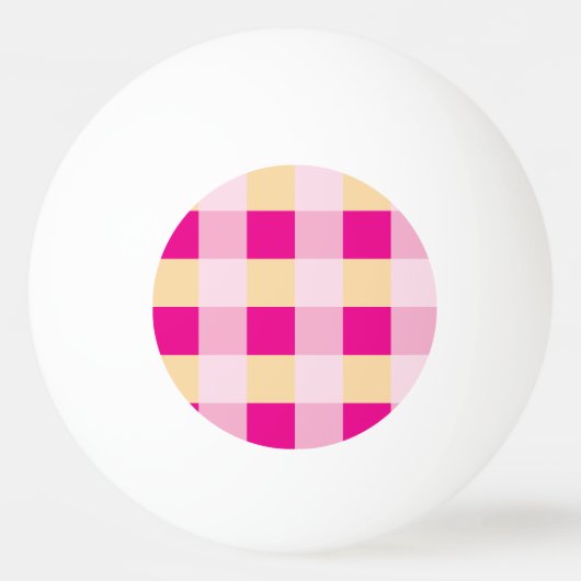 Gingham Pattern Tischtennisball (Vorderseite)
