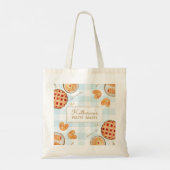 Gingham Pattern Watercolor Pastries Backbäckerei Tragetasche (Rückseite)