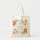Gingham Pattern Watercolor Pastries Backbäckerei Tragetasche (Vorne)