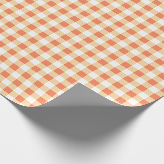 Gingham Pattern Wrapping Paper Geschenkpapier (Ecke)