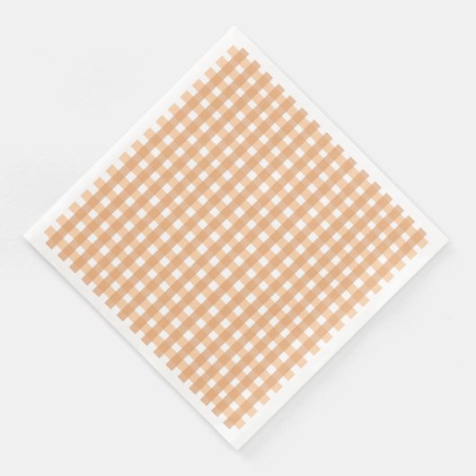 Gingham: Peachy Serviette (Ecke)