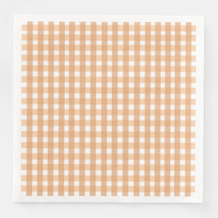 Gingham: Peachy Serviette