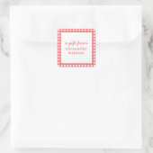 Gingham Personalisiert Gift Stickers (Tasche)
