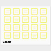 Gingham Personalisiert Gift Stickers (Blatt)