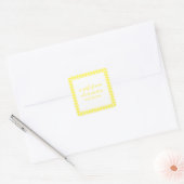 Gingham Personalisiert Gift Stickers (Umschlag)