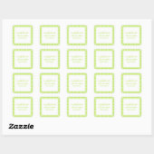 Gingham Personalisiert Gift Stickers (Blatt)