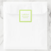 Gingham Personalisiert Gift Stickers (Tasche)