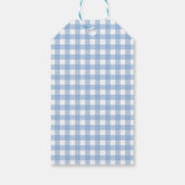 Gingham Personalisiert Gift Tags Geschenkanhänger (Rückseite)