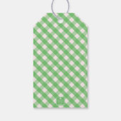 Gingham Personalisiert Gift Tags Geschenkanhänger (Rückseite)
