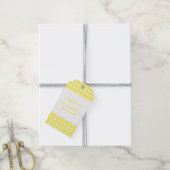 Gingham Personalisiert Gift Tags Geschenkanhänger (Mit Garn)