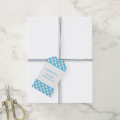 Gingham Personalisiert Gift Tags Geschenkanhänger (Mit Garn)