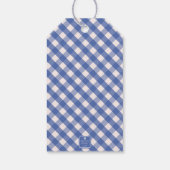 Gingham Personalisiert Gift Tags Geschenkanhänger (Rückseite)