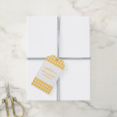 Gingham Personalisiert Gift Tags Geschenkanhänger (Mit Garn)