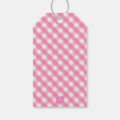 Gingham Personalisiert Gift Tags Geschenkanhänger (Rückseite)