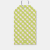 Gingham Personalisiert Gift Tags Geschenkanhänger (Rückseite)