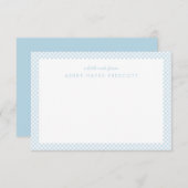 Gingham-personalisierte Kinderwarenhandlung (Vorne/Hinten)