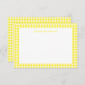 Gingham Personalisierte Mitteilungskarten (Vorne/Hinten)