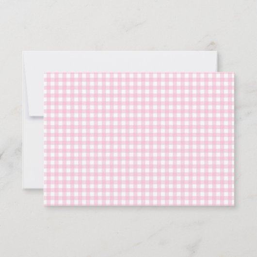 Gingham Personalisierte Mitteilungskarten (Rückseite)