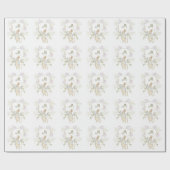 Gingham Peter die Rabbit Blue Monogram Baby Dusche Geschenkpapier (Flach)