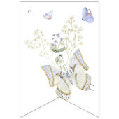 Gingham Peter die Rabbit Blue Monogram Baby Dusche Wimpelkette (Dritte Fahne)