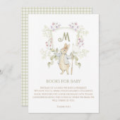 Gingham Peter, Rabbit Baby Showbucher anfordern Einladung (Vorne/Hinten)