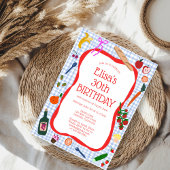 Gingham Picnic Modern Cute CUSTOM BIRTHDAY PARTY Einladung