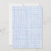 Gingham Picnic Modern Niedlich CUSTOM BIRTHDAY Dankeskarte (Rückseite)