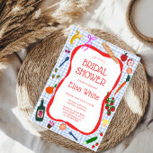 Gingham Picnic Modern Niedliches CUSTOM Brautparty Einladung