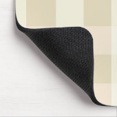 Gingham | Pink & Creme Mousepad (Ecke)