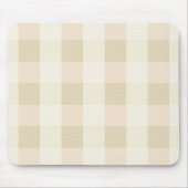 Gingham | Pink & Creme Mousepad (Vorne)