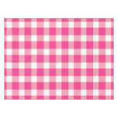 Gingham Pink Design Tischdecke (Vorderseite (Horizontal))