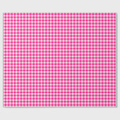 Gingham-Pink-Packpapier Geschenkpapier (Flach)