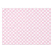 Gingham Pink und Weiß Kariertes Muster Tischdecke (Vorderseite (Horizontal))