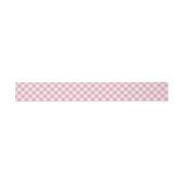 Gingham Pink White Einladungsbanderole (Flach)