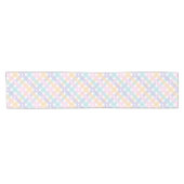 Gingham Plaid Hearts Kurzer Tischläufer (Horizontal)