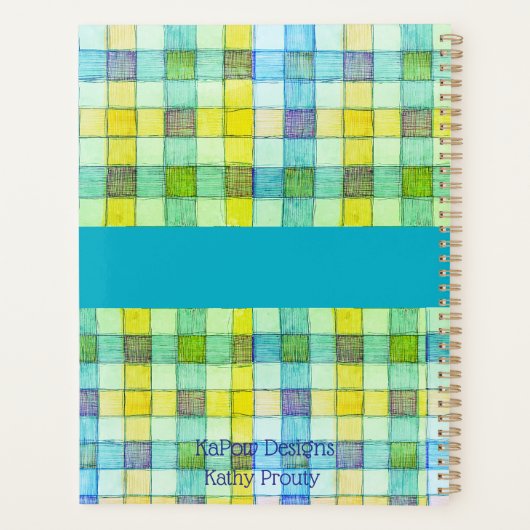 Gingham Planner Planer (Rückseite)