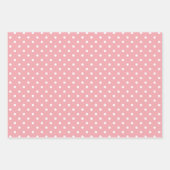 Gingham Polka Dot Pattern Peach Pink Mix and Match Geschenkpapier Set (Vorderseite 2)