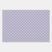 Gingham Polka Dots Pastel Lavender Mix und Match Geschenkpapier Set (Vorderseite 2)
