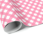 Gingham Print Glossham Print Glossy Wrapping Paper Geschenkpapier (Rolleneckpunkt)