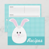 Gingham Rabbit Recipe Postcard Postkarte (Vorne/Hinten)