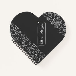 Gingham-Rezepte Blush Pink Karo Süß Feminine 3 R Notizblock