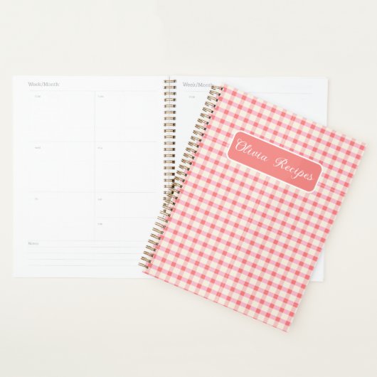 Gingham Rezepte Roségingham-Karo Niedlich Feminine Planer (Anzeige)